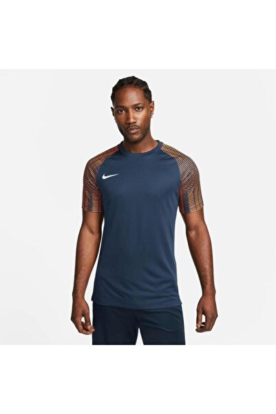 Nike قميص رجالي من Dri-fit Academy باللون الأزرق الداكن برقبة دائرية