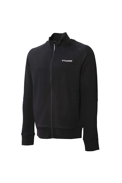 hummel Milock Ανδρικό αθλητικό φερμουάρ με φερμουάρ, μαύρο 921525 -2001