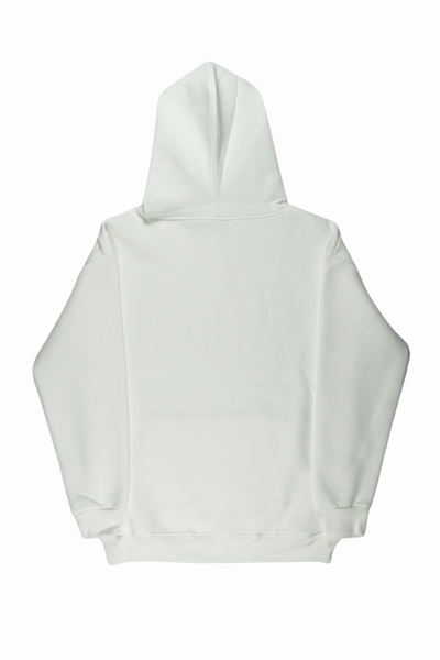 By Caspita Fashion Lenithra Павук з попереднім принтом, унісекс, оверсайз, білий худі