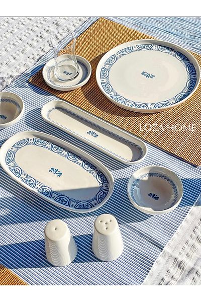 LOZA HOME Clam 6-Person 28-Piece Porcelain Breakfast Set