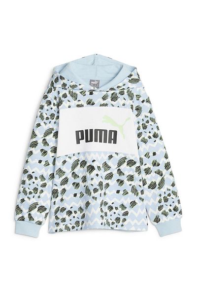 Puma Hanorac cu glugă albastru pentru copii Essentials Mix Mtch