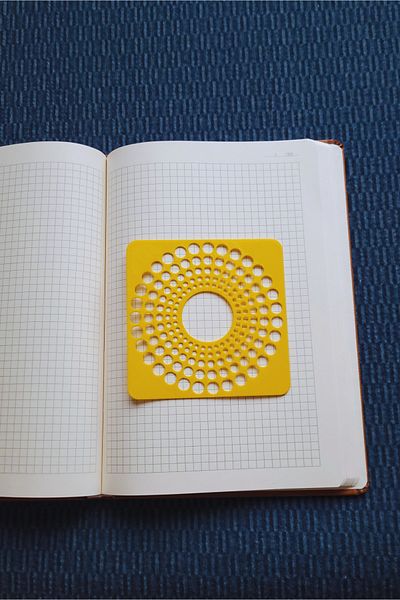 Karmelom Studio Monthly Performance Circle Template Ruler - Planning Template for Agenda & Notebook