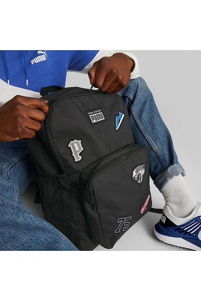 Puma Unisex Black Patch Backpack