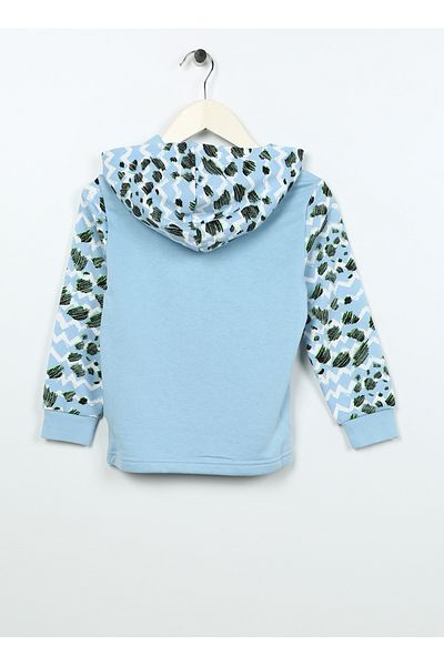 Puma Hanorac cu glugă albastru pentru copii Essentials Mix Mtch
