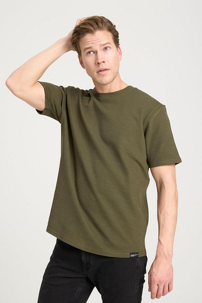 WRANGLER Ο 241404801   T-SHIRT FLAT O NECK KHAKI