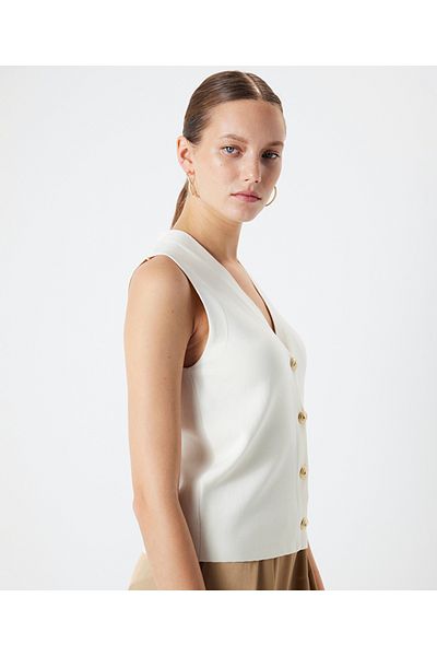İpekyol Vest with metal buttons