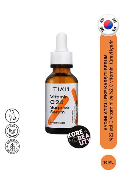 TİAM Tiam Vitamin C24 Spiel Serum 30ml |   Vitamin C Serum with 22% Ascorbic Acid