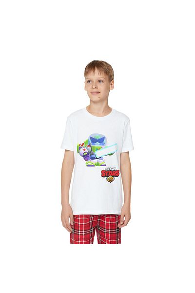 Hilosh Tricou pentru copii unisex cu imprimeu Brawl Stars Light Year Surge K04