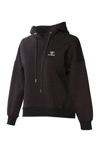hummel Дамски суитшърт с качулка и яка, черен 921573-2001 Hmlwismer Hoodie F