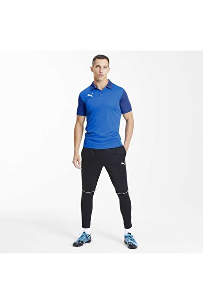 Puma Team Goal 23 Sideline Erkek Mavi Klasik Yaka Polo Tişört
