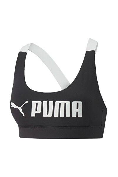 Puma Жіночий спортивний бюстгальтер Mid Impact Fit чорний