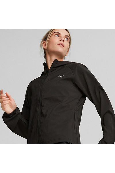 Puma Черно дамско яке с качулка Run Fav Hood Woven