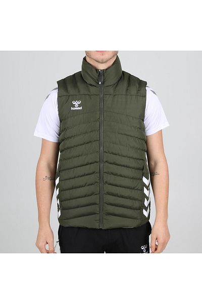 hummel سترة وينر للرجال ذات الياقة الخضراء