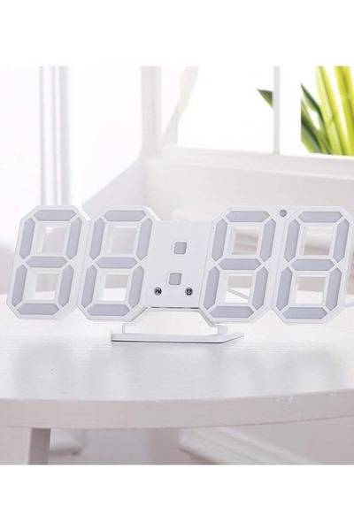 Primo Plus ساعة حائط رقمية متعددة الوظائف مزودة بمنبه وجهاز تحكم عن بعد