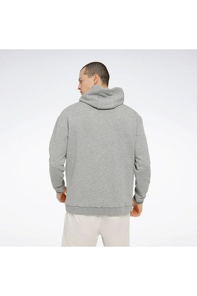 Reebok Ανδρικό φούτερ με γκρι κουκούλα Classics Uniform