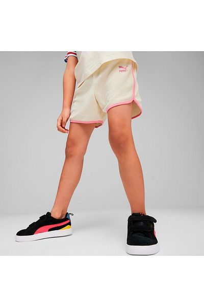 Puma Summer Camp Classics Kids Ecru Shorts