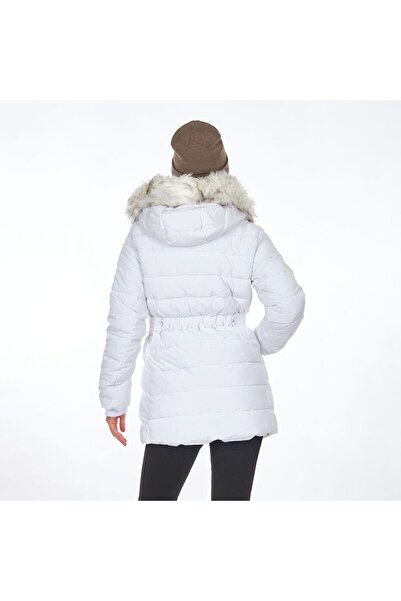 ONLY Γυναικείο παλτό Onlnewcamilla με κουκούλα με φερμουάρ 15304765 Λευκό