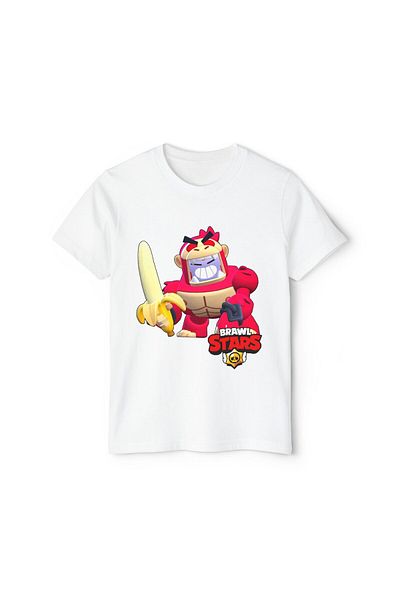 Hilosh Tricou pentru copii unisex cu imprimeu Kong Surge Brawl Stars K03
