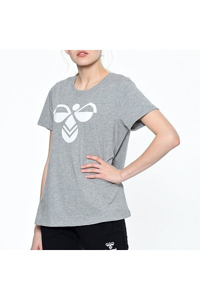 hummel HMLNARE T-SHIRT S/S ΓΚΡΙ MELANGE Γυναικείο T-Shirt 100580946