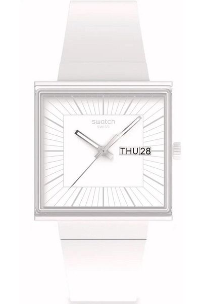 Swatch What If...Allwhite? So34W700 Wrist Watch