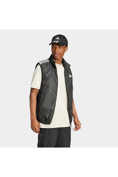 adidas Essentials 3 Stripes Ins Men's Black Stand Collar Vest