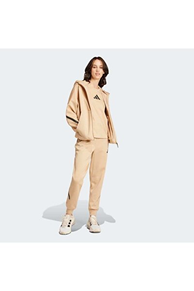 adidas Z.n.e. Kadın Bej Kapüşonlu Ceket