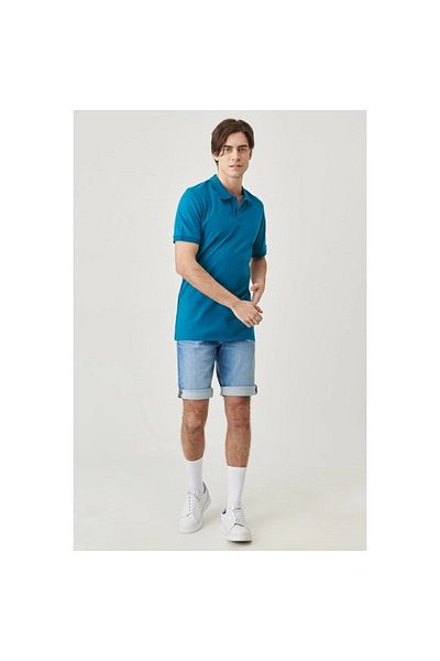 WRANGLER Ανδρικό μπλουζάκι μπλε πόλο