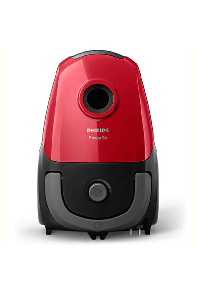 Philips Aspirator cu sac Philips PowerGo FC8243/09,S-bag, 750-900W, Filtru Antialergic, Tub Telescopic, Rosu