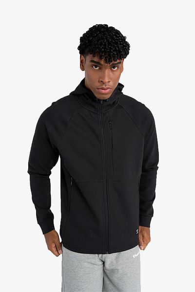 hummel Мъжки черен суичър - Hmlt-mt Interval Zip, 921647 -2001