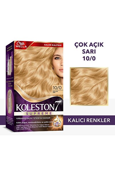 Wella Koleston Supreme Saç Boyası 10/0 Çok Açık Sarı