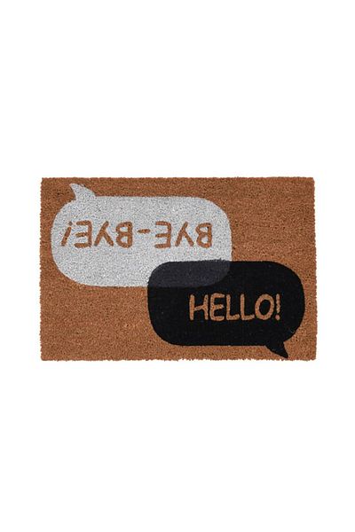 Homelux Entrance mat 39X59 cm, coconut fibre, brown/black/white, model 1
