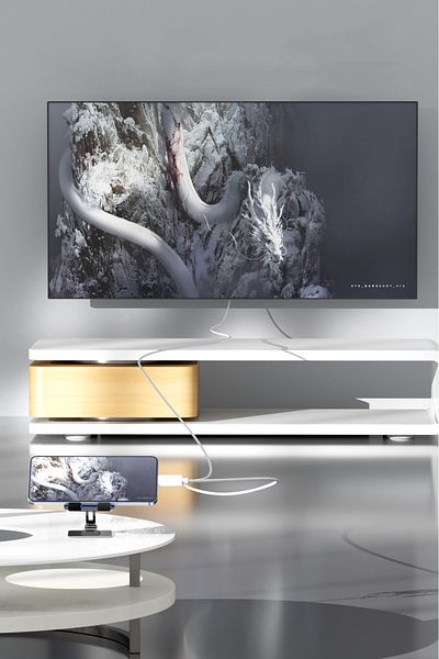 TrkTech محول من النوع C إلى HDMI، جهاز Android اللوحي المتوافق مع iPad بدقة 1080 بكسل، نقل الصور 2 متر