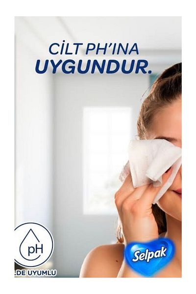 Selpak 100Pcs 6X100 Hand and Face Towels - 600 Pieces