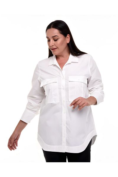 Hanezza Cămașă de mărime Plus pentru femei, oferind eleganță și confort împreună