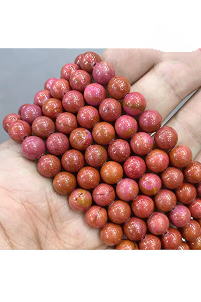 SESİKA HOBİ Средно 47 броя оригинален естествен камък A качество светлочервен...