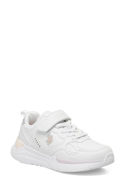 U.S. Polo Assn. U.S. Polo Assn. Pantofi sport pentru fete cu talpă confortabilă Inter JR White