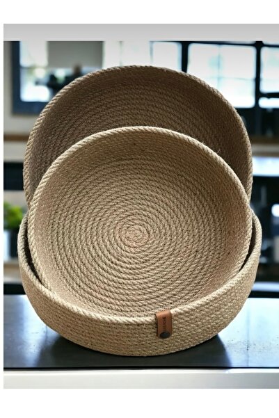 GLASS HOME سلة خوص مكونة من 3 قطع، وسلة مناشف خوص، ومنظم للمطبخ والحمام، ومجموعة سلال متعددة الأغراض