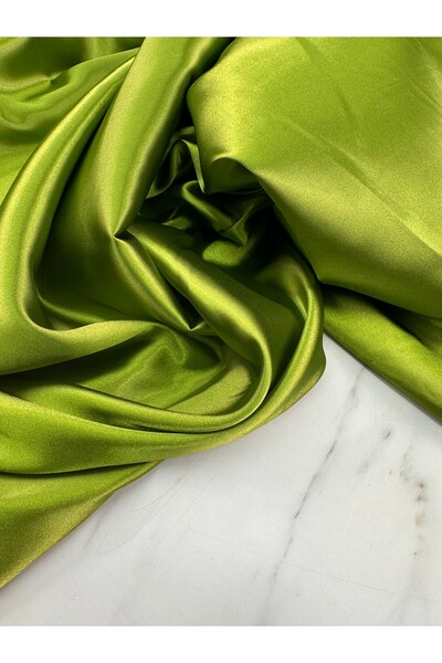 ipekkumaş Yeşil Renk Abiye Elbiselik Likralı Saten Kumaş Ürünümüz Adet Olarak...