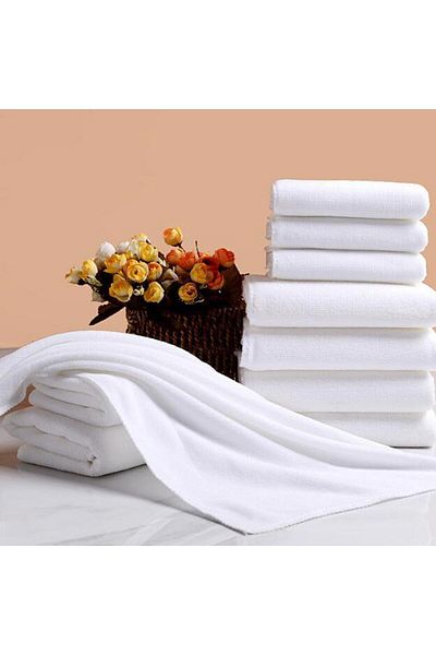 MEŞELİ TEKSTİL Ultra Luxury White Hotel Bath Towel - 2 Pieces, 90X180 King Size, 1000 Gr (Recommended Product)