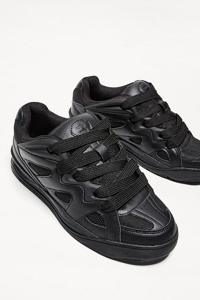 Bershka Multi-layer skater-style trainers