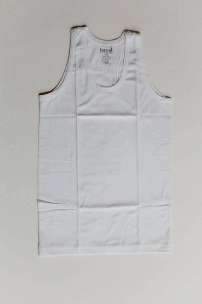 Hmd 609X3 Tricou pentru bărbați, din bumbac, cu bretele groase, alb