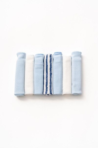 Magu Set of 7 100% Cotton Baby Mouth Wipes Combed Cotton