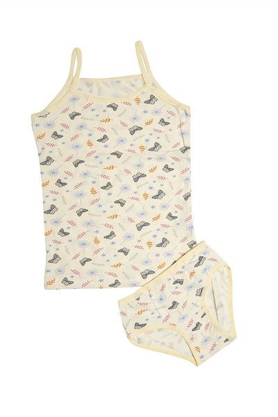 KOTA 3406x6 Set de chiloți pentru fetiță, 6 piese, cu model mixt, cu curele de frânghie, colorat