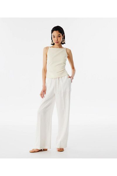 Twist T-Shirt mit tiefem Rückenausschnitt und gestrickten Trägern