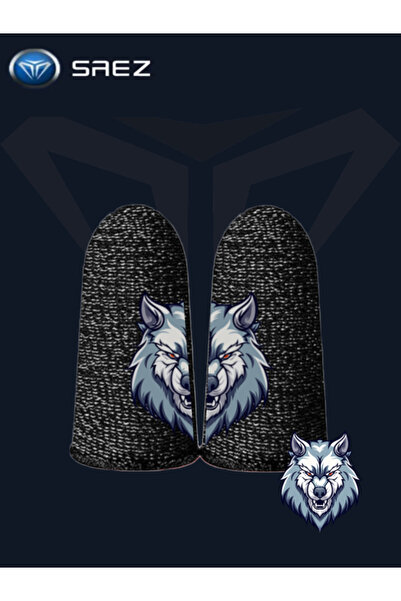 Saez Mobile Parmak Eldivenleri E-Spor Special Animal Series Wolf1 Çift 2 Parm...