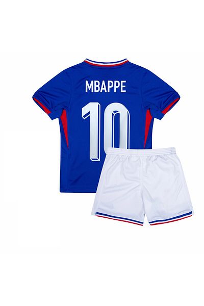 yenteks فرنسا MBAPPE 10 المنتخب الوطني الأوروبي لكرة القدم للأطفال طقم مكون من قطعتين قميص وشورت