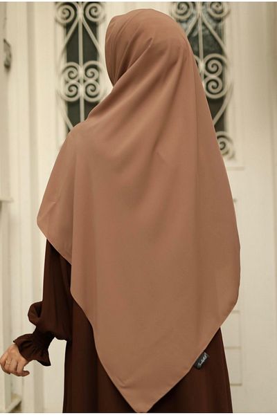 FRESCO SCARFS Hijab Hijab - Μετάξι Medina και Φουλάρι Camel