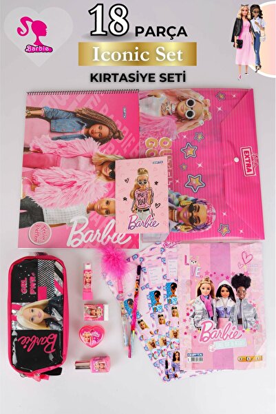 Barbie Dekomus Ile Yeni Sezon Lisanslı Kalem Çantası Ile 13 Parça Full Full K...