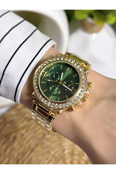 Bimodabu Zircon Stone Detailed Women's Wrist Watch