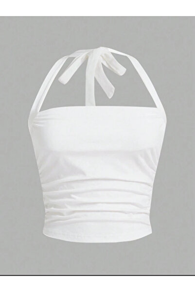 Dressco Ola - Boyundan Bağlamalı Crop Üst Büstiyer